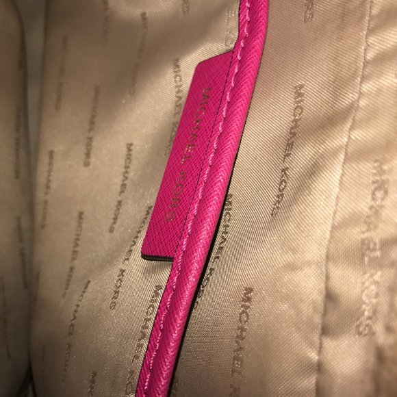 Hot Pink Michael Kors Crossbody Purse - Picture 6 of 6